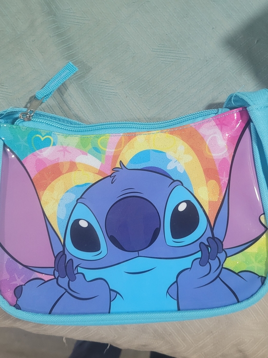 Disney Other - Disney Blue Stitch Kids Bag with Rainbow Accents